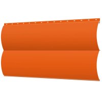 Сайдинг металлический Блок–Хаус под бревно RAL2004 Оранжевый апельсин