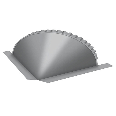 Заглушка конусная торцевая RAL7004 Серый конька круглого фото Центр Металлокровли