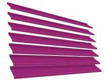Ламель Жалюзи ЭКО-Z 4006 Пурпурный металлическая