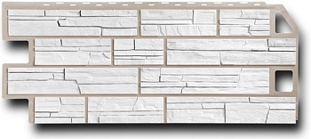 Фасадная панель FINEBER Сланец мелованный белый 1137х470