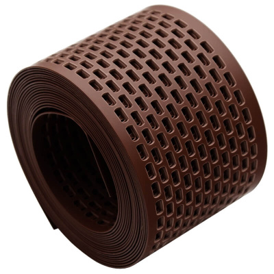 Вентиляционная ПВХ лента карниза КОРИЧНЕВАЯ