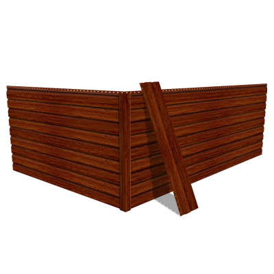 Фото сайдинга металлического (металлосайдинга) Корабельная доска SteelArt Античный Дуб для фасада дома